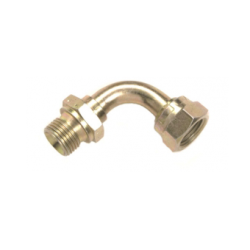 Winkeladapter - verzinkt - 90° - 1/4" AG x 1/4" IG