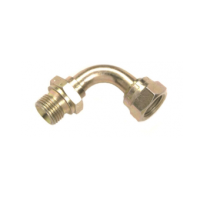 Winkeladapter - verzinkt - 90° - 1/4" AG x...
