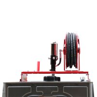 Kompaktanlage zur Ölförderung - mit 1000 l Tank - Stahl - Pumpe - Schlauchaufroller