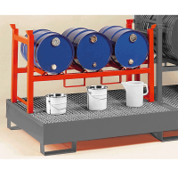Fassregal - 3 x 60 Liter Fass - Horizontale Lagerung