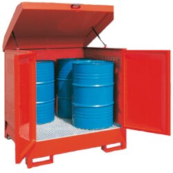 Lagerschrank - für 1 x 208 Liter Fässer - verschliessbar