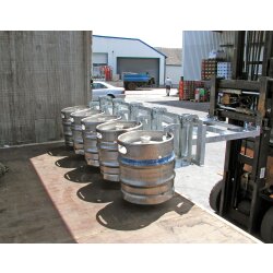 Bauer Fasslifter 2 Fässer - max. 200 kg - für gefüllte 60-l-Stahl-Spundfässer - Stahl - lackiert