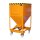 Bauer Silobehälter 0,6 m³ Rollbar mit Einfahrtaschen mit Schiebeverschluss  - Stahl - lackiert