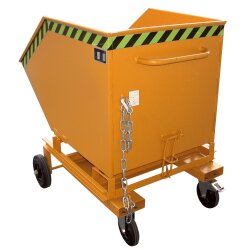Bauer Kastenwagen für Schüttgüter mit Einfahrtaschen 0,6 m³ - max. 300 kg - Stahl lackiert