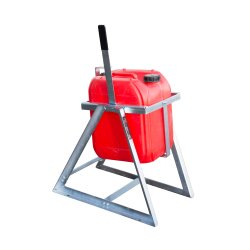Bauer Kanister Abfüllhilfe für 1 x 20-25 Liter Kanister - Wand- oder Bodenmontage - Feuerverzinkt