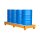 Bauer Auffangwanne für 4 x 200 Liter Fässer - 240 x 80 cm - mit Gitterrost - mit Stützfüßen - verschiedene Ausführungen