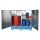 Bauer Gefahrstoff Schrank mit Auffangwanne für 2 x 200 Liter Fass - allseitig geschlossen - Stahl lackiert