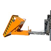 Bauer Spänebehälter mit niedriger Bauhöhe  0,15 m³ - max. 750 kg - Stahl lackiert