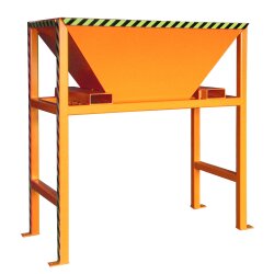 Bauer Stand Befülltrichter für Befüllung von Big-Bags / Behältern mit Schüttgütern Stahl lackiert