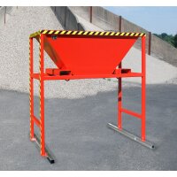Bauer Mobiler Befülltrichter für Befüllung von Big-Bags / Behältern mit Schüttgütern Stahl lackiert