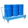 Bauer Fahrbare Auffangwanne für 3 x 200 Liter Fässer stehend - 192 x 80 cm - mit Gitterrost - Schiebegriff - lackiert - RAL 5012 Lichtblau