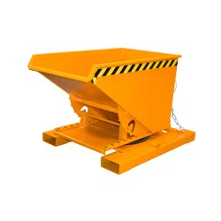 Bauer Kippbehälter mit 3-seitiger Kippfunktion 0,3 m³ - max. 750 kg - lackiert - RAL 2000 Gelborange
