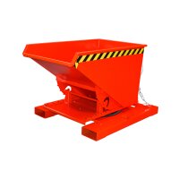 Bauer Kippbehälter mit 3-seitiger Kippfunktion 0,3 m³ - max. 750 kg - lackiert - RAL 3000 Feuerrot