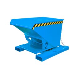 Bauer Kippbehälter mit 3-seitiger Kippfunktion 0,3 m³ - max. 750 kg - lackiert - RAL 5012 Lichtblau