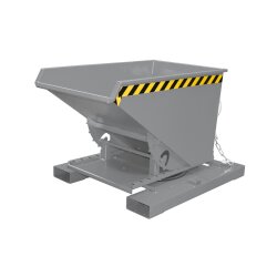 Bauer Kippbehälter mit 3-seitiger Kippfunktion 0,3 m³ - max. 750 kg - lackiert - RAL 7005 Mausgrau