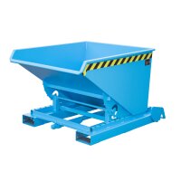 Bauer Automatischer Kippbeh&auml;lter 0,6 m&sup3; - max. 1000 kg - Stahl lackiert - f&uuml;r Stapler - RAL 5012 Lichtblau