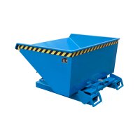 Bauer Automatischer Kippbeh&auml;lter 0,9 m&sup3; - max. 1000 kg - Stahl lackiert - f&uuml;r Stapler - RAL 5012 Lichtblau