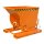 Bauer Kippbehälter 0,5 m³ - max. 1000 kg - Stahl lackiert - für Stapler - RAL 2000 Gelborange