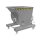 Bauer Kippbehälter 0,5 m³ - max. 1000 kg - Stahl lackiert - für Stapler - RAL 7005 Mausgrau