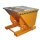 Bauer Kippbehälter 0,75 m³ - max. 1000 kg - Stahl lackiert - für Stapler - RAL 2000 Gelborange