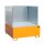 Bauer Auffangwanne - für 1000 Liter Container - 146 x 146 x 62 cm - mit Stützfüßen - lackiert - Gelborange