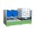 Bauer Auffangwanne - für 2 x 1000 Liter Container - 265 x 130 x 43,5 cm - mit Stützfüßen - lackiert - Resedagrün