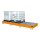 Bauer Auffangwanne - für 3 x 1000 L Container - 385 x 130 x 34 cm - mit Stahlfüßen - lackiert - Gelborange