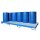 Bauer Auffangwanne - für 10 x 200 Liter Fässer - 325 x 130 cm - unterfahrbar - lackiert - Lichtblau