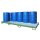 Bauer Auffangwanne - für 10 x 200 Liter Fässer - 325 x 130 cm - unterfahrbar - lackiert - Resedagrün
