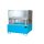 Bauer Auffangwanne mit Abfüllaufsatz für 1 x IBC Container - 146 x 146 x 109 cm - mit Stützfüßen - lackiert - Lichtblau