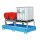Bauer Auffangwanne mit Abfüllaufsatz für 2 x IBC Container - 265 x 146 x 86,3 cm - mit Stützfüßen - lackiert - Lichtblau