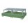 Bauer Auffangwanne mit Abfüllaufsatz für 2 x IBC Container - 265 x 146 x 86,3 cm - mit Stützfüßen - lackiert - Resedagrün