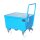 Bauer Fahrbare Auffangwanne für 1 x 200 Liter Fässer stehend - 87 x 80 cm - mit Gitterrost - Schiebegriff - Stahl lackiert - RAL 5012 Lichtblau