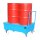 Bauer Fahrbare Auffangwanne für 2 x 200 Liter Fässer stehend - 120 x 80 cm - mit Gitterrost - Schiebegriff - Stahl lackiert - RAL 5012 Lichtblau