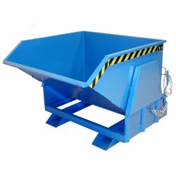 Bauer Kippbehälter Abrollmechanismus 1,0 m³ - max. 2000 kg - Stahl lackiert - RAL 5012 Lichtblau