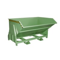 Bauer Kippbehälter Abrollmechanismus 1,5 m³ - max. 2000 kg - Stahl lackiert - RAL 6011 Resedagrün