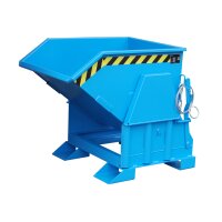 Bauer Kippbehälter Abrollmechanismus 0,3 m³ - max. 750 kg - Stahl lackiert - RAL 5012 Lichtblau
