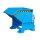 Bauer Kippbehälter Abrollmechanismus 0,3 m³ - max. 750 kg - Stahl lackiert - RAL 5012 Lichtblau