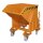 Bauer Kippbehälter Abrollmechanismus 0,5 m³ - max. 1000 kg - Stahl lackiert - RAL 2000 Gelborange
