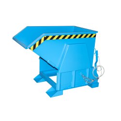 Bauer Kippbehälter Abrollmechanismus 0,5 m³ - max. 1000 kg - Stahl lackiert - RAL 5012 Lichtblau