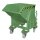 Bauer Kippbehälter Abrollmechanismus 0,5 m³ - max. 1000 kg - Stahl lackiert - RAL 6011 Resedagrün