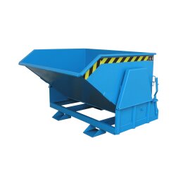 Bauer Kippbehälter Abrollmechanismus 0,8 m³ - max. 1500 kg - Stahl lackiert - RAL 5012 Lichtblau