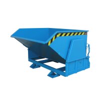 Bauer Kippbehälter Abrollmechanismus 0,8 m³ - max. 1500 kg - Stahl lackiert - RAL 5012 Lichtblau