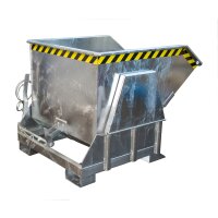 Bauer Kippbehälter Abrollmechanismus 0,8 m³ - max. 1500 kg - Stahl - feuerverzinkt