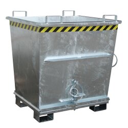 Bauer Klappbodenbehälter stapelbar 1,0 m³ - max. 2000 kg - Stahl - feuerverzinkt