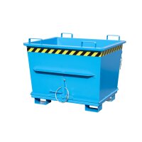 Bauer Klappbodenbehälter stapelbar 0,7 m³ - max. 1500 kg - Stahl lackiert - RAL 5012 Lichtblau