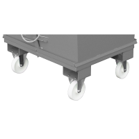 Bauer Klappbodenbehälter stapelbar 0,7 m³ - max. 1500 kg - Stahl lackiert - RAL 7005 Mausgrau