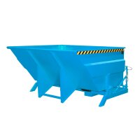 Bauer Großraumbehälter mit seitlichem Drehlager 3,0 m³ - max. 2500 kg - Stahl lackiert - RAL 5012 Lichtblau