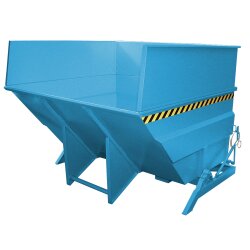 Bauer Großraumbehälter mit seitlichem Drehlager 5,0 m³ - max. 2500 kg - Stahl lackiert - RAL 5012 Lichtblau