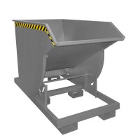 Bauer Kippbehälter 1,0 m³ - max. 3000 kg - Stahl lackiert - für Stapler - RAL 7005 Mausgrau